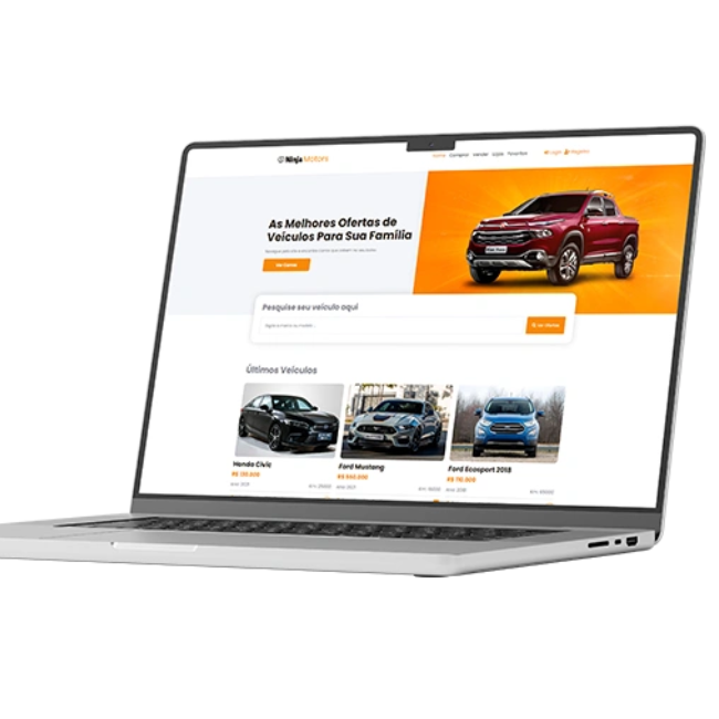 Template site de classificados de carro