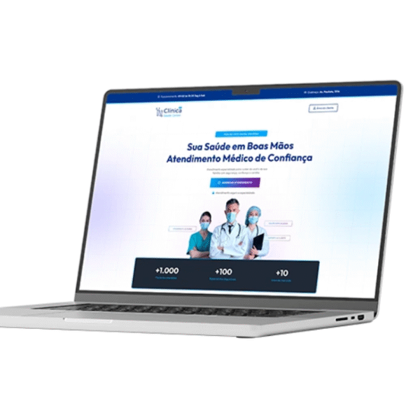 Template completo editável de Site de Clínica com Sistema de Agendamento.
